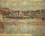 Georges Seurat The Reflux of Port en bessin France oil painting artist